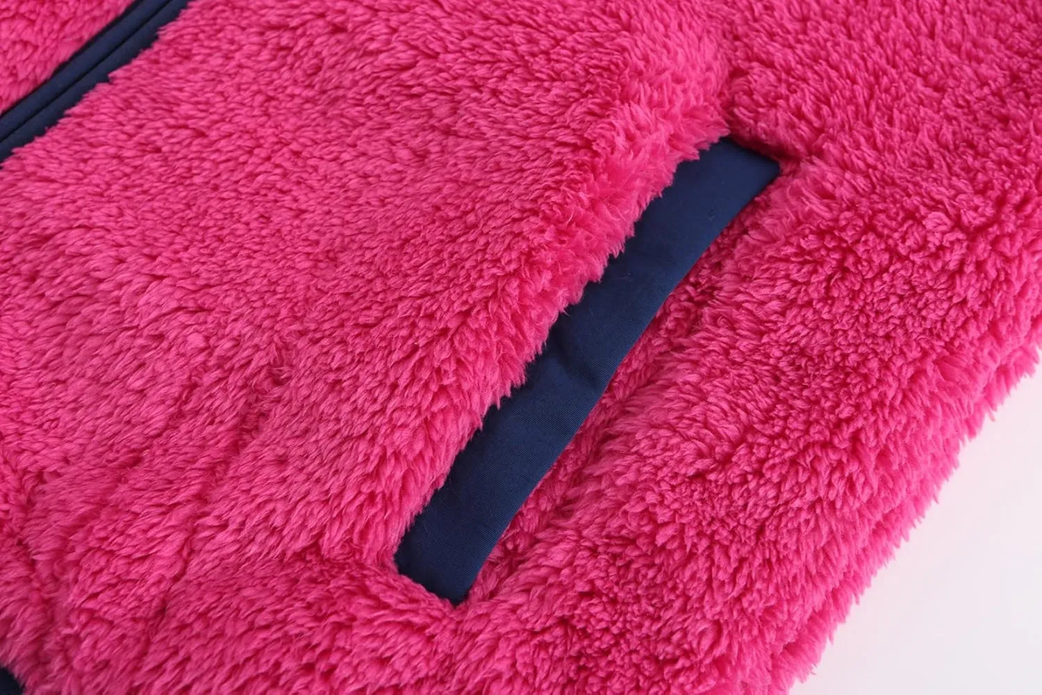 Boys Girls Soft Fleece Sherpa Full-zip Jacket