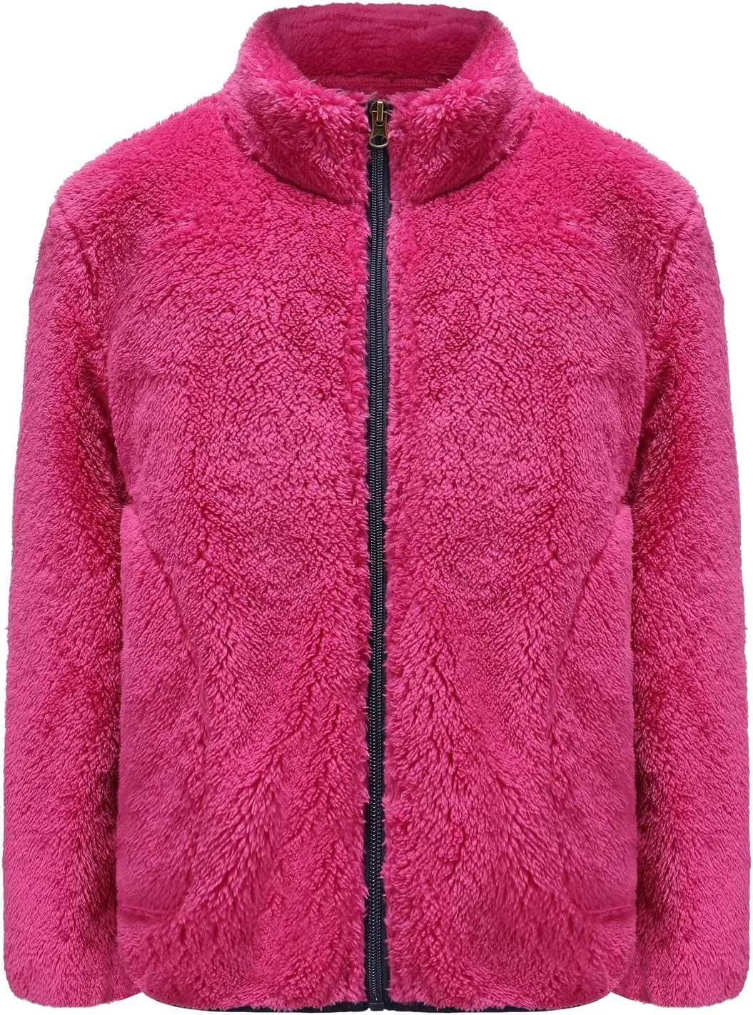Boys Girls Soft Fleece Sherpa Full-zip Jacket