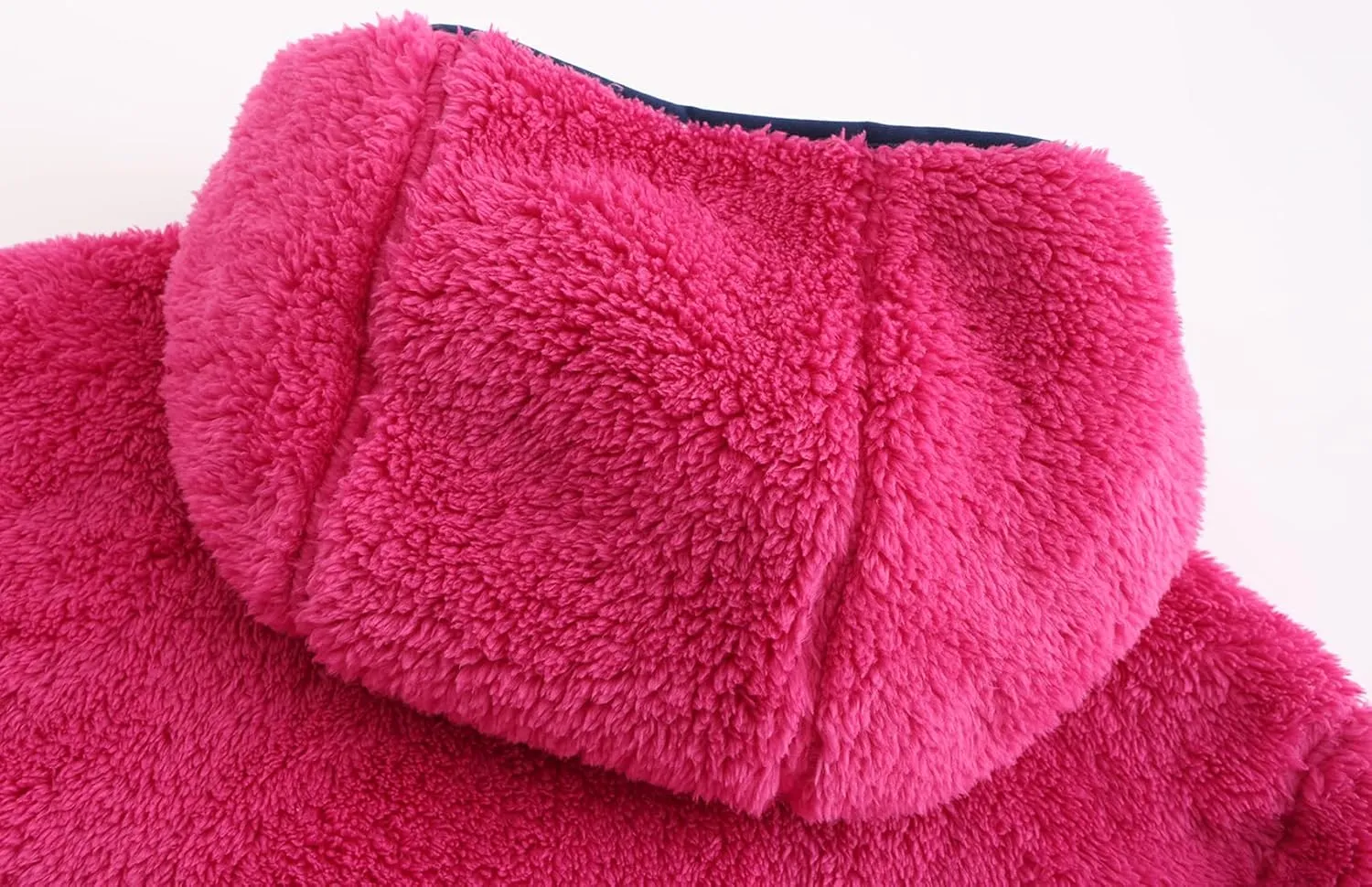 Boys Girls Soft Fleece Sherpa Full-zip Jacket
