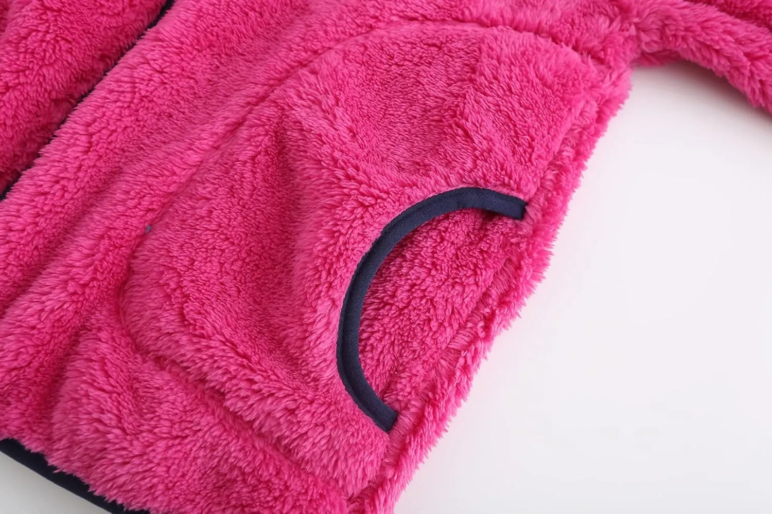 Boys Girls Soft Fleece Sherpa Full-zip Jacket