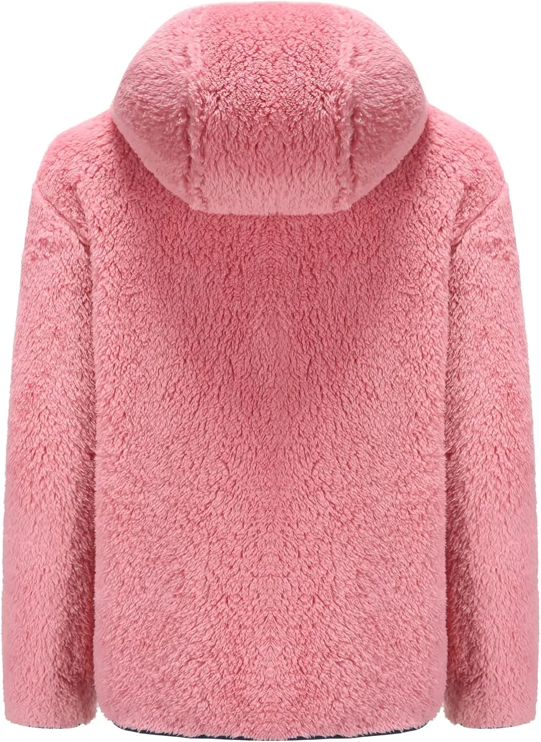 Boys Girls Soft Fleece Sherpa Full-zip Jacket