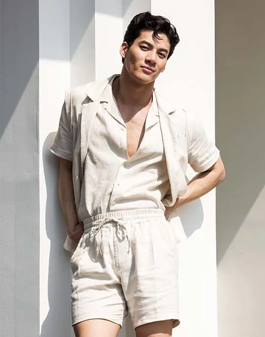 Breezy 6” Classic Linen Shorts - Beige