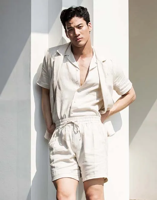 Breezy 6” Classic Linen Shorts - Beige
