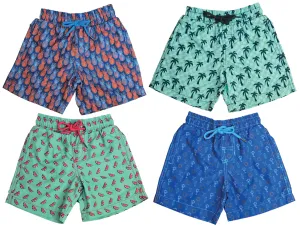 BX-CRN01 - Wholesale Little Boy's Novelty Print Swim Trunk