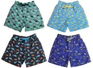 BX-CRSK - Wholesale Little Boy's Shark Print Swim Trunk