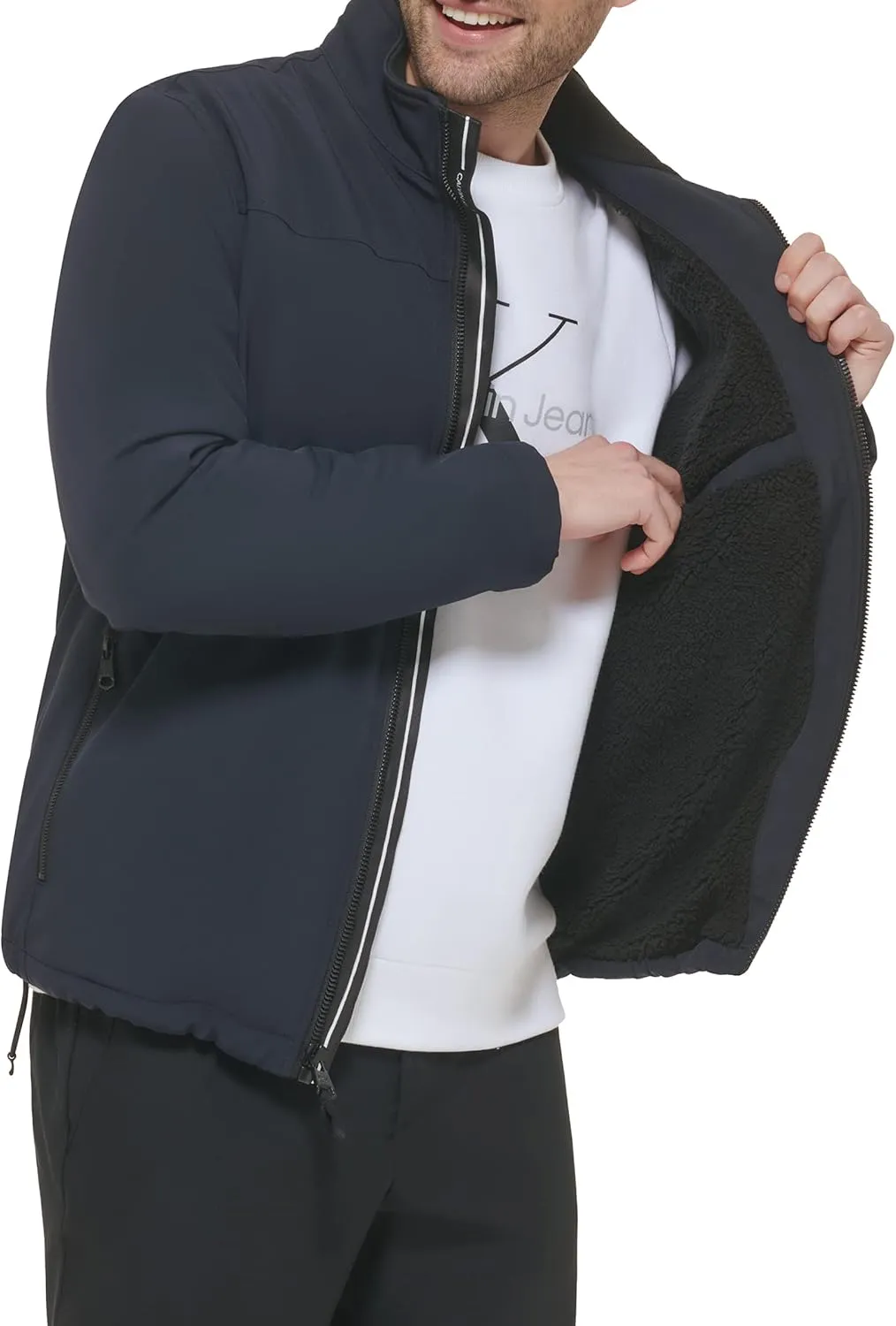 Calvin Klein Men's Soft Shell With Sherpa Lining