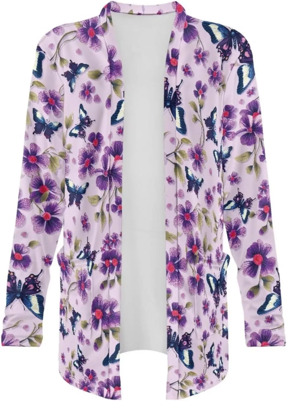 Cardigan Sweaters for Women Long Sleeve Cardigan Soft Drape Open Front Fall Dusters V-Neck Jackets Dressy Loose Coat
