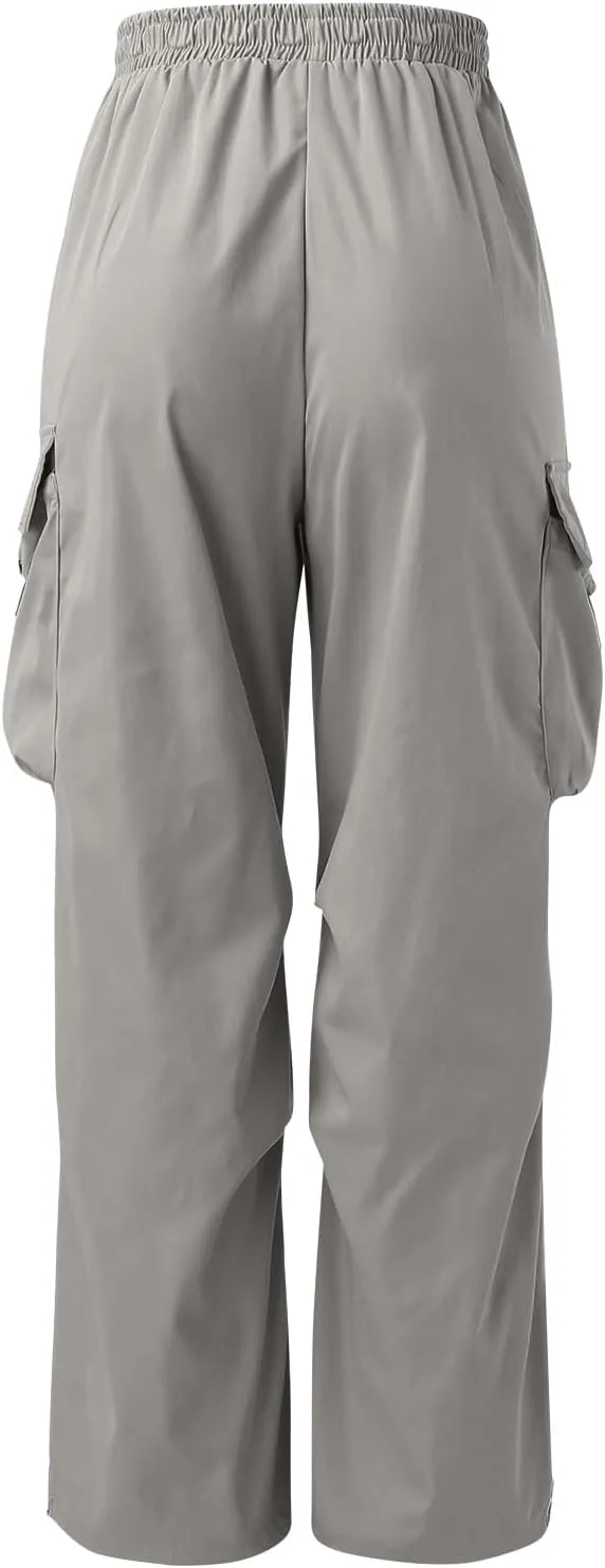 Cargo Combat Pant for Men Casual Work Pant Elastic Waist Cotton Joggers Multi Pockets