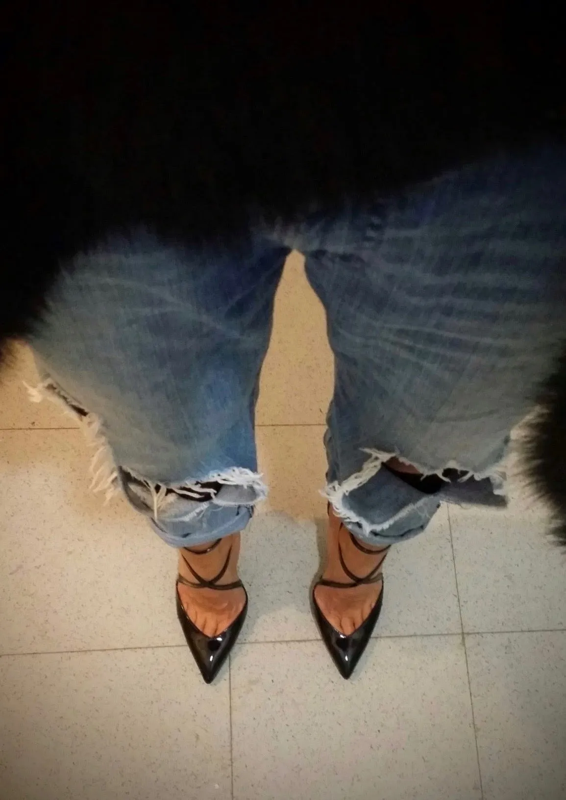 CAROLLA BLACK PATENT PUMPS