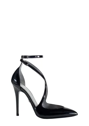 CAROLLA BLACK PATENT PUMPS