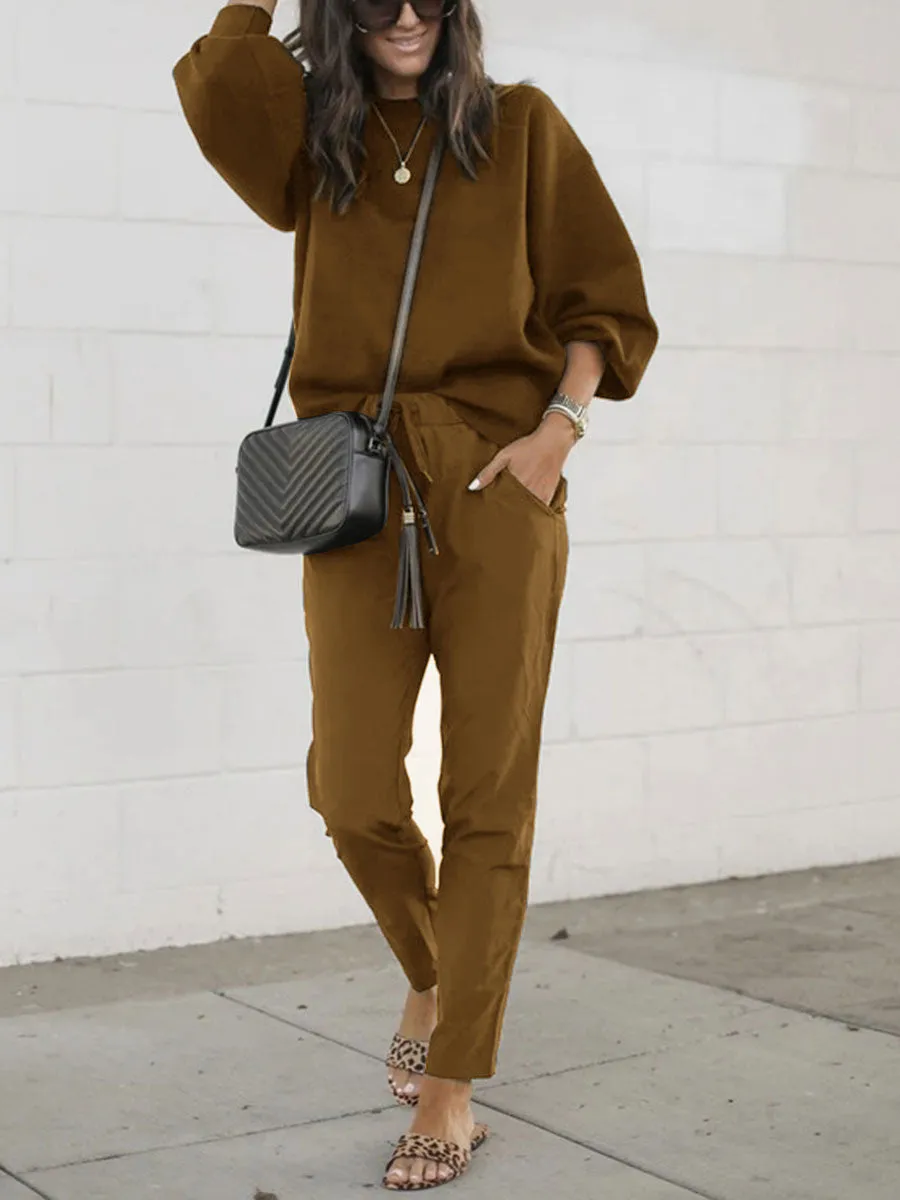 Casual Loose Two-piece Suit