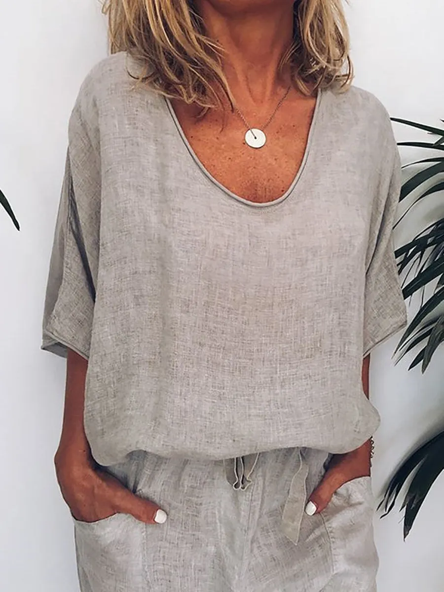 Casual Short Sleeve Suit