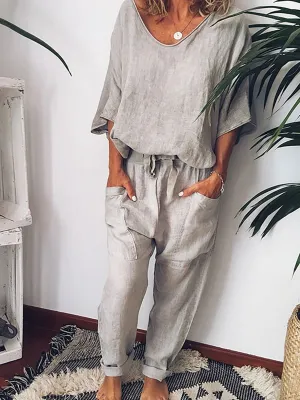 Casual Short Sleeve Suit