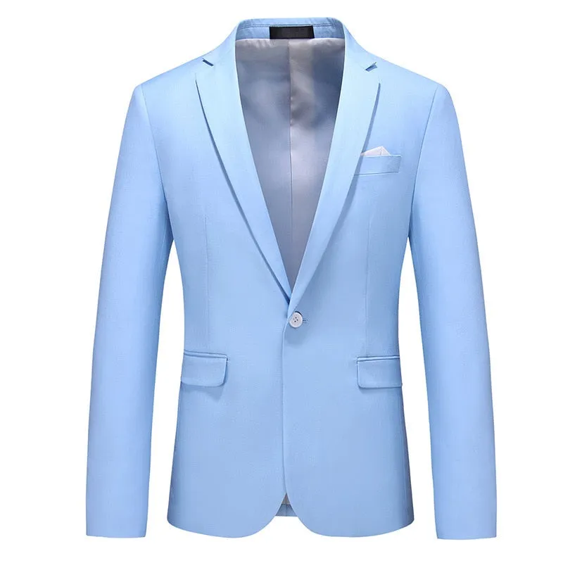 CGSUITS Men's Fashion Luxury Style Solid Color Design Premium Quality Yellow Blazer Suit Jacket