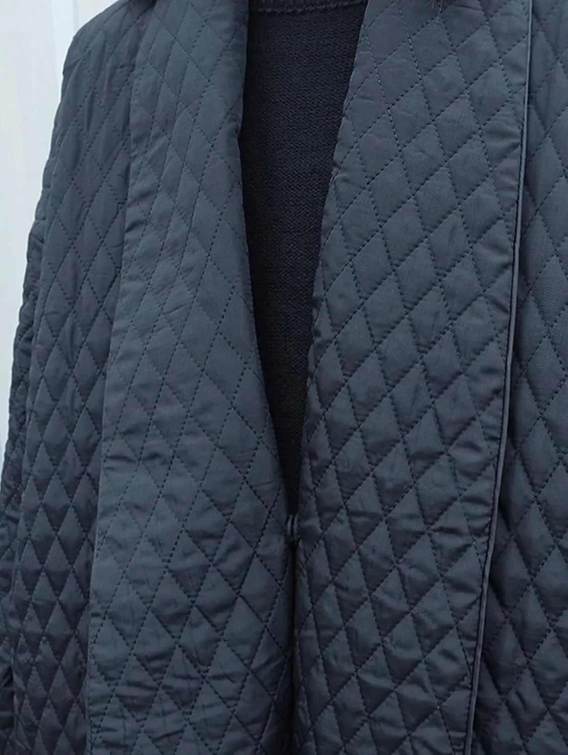 chouyatou Women's Winter Warm Trench Coat Down Cotton Puffer Jacket Padded Quilted Down Long Overcoat