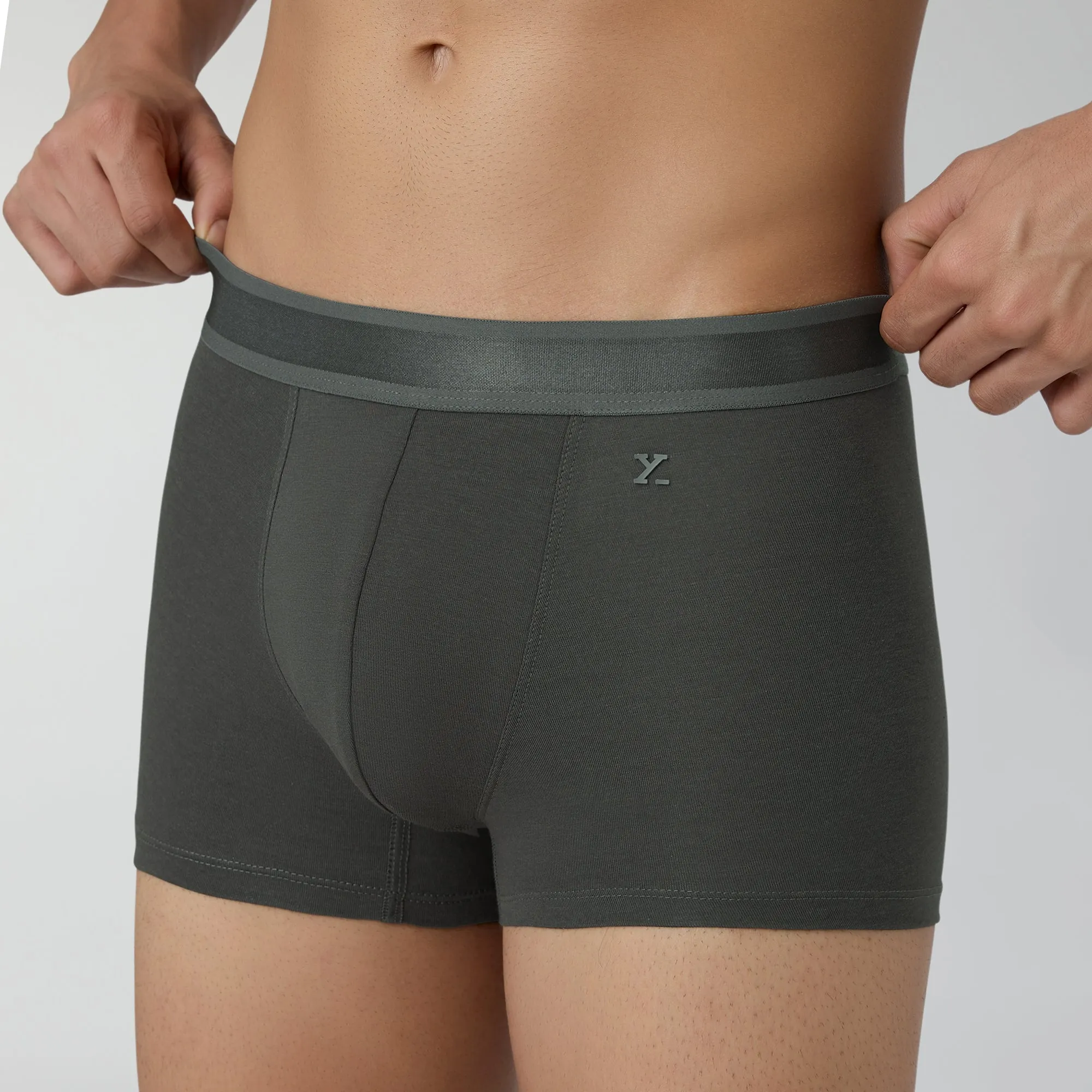 Crest Supima Modal Trunks Charcoal Grey
