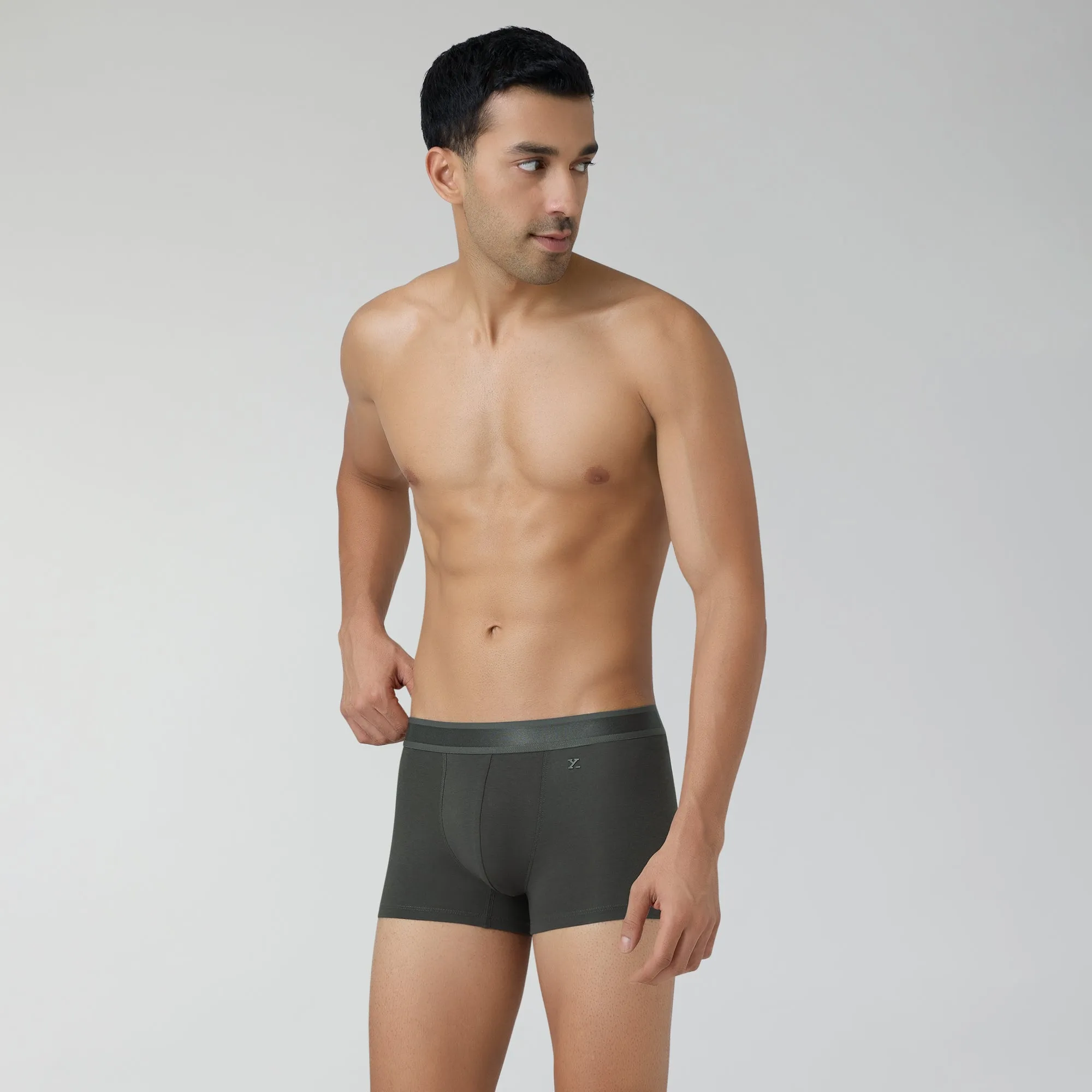 Crest Supima Modal Trunks Charcoal Grey