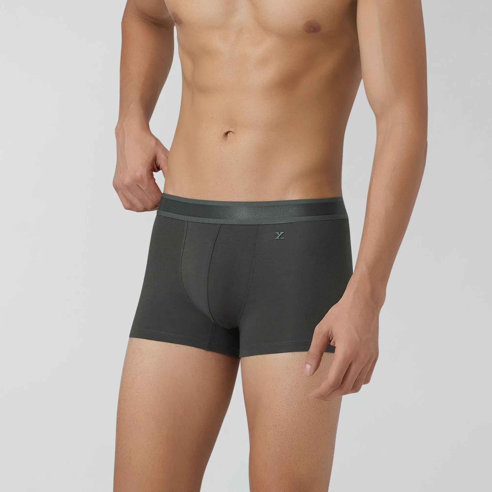 Crest Supima Modal Trunks Charcoal Grey