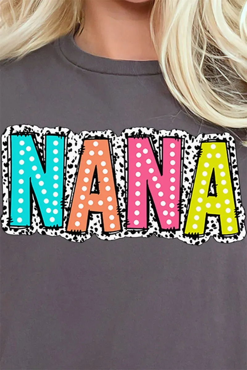 Dalmatian Dots Nana Short Sleeve Relaxed Fit T-Shirt