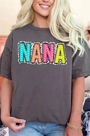 Dalmatian Dots Nana Short Sleeve Relaxed Fit T-Shirt