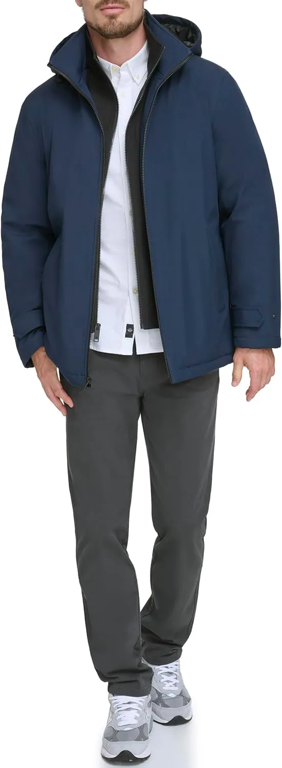 Dockers Men's Dwight Soft Shell Bib Jacket