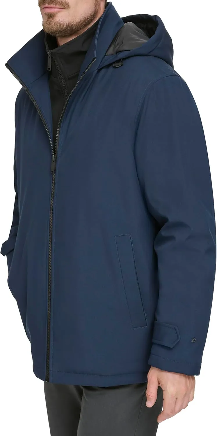 Dockers Men's Dwight Soft Shell Bib Jacket