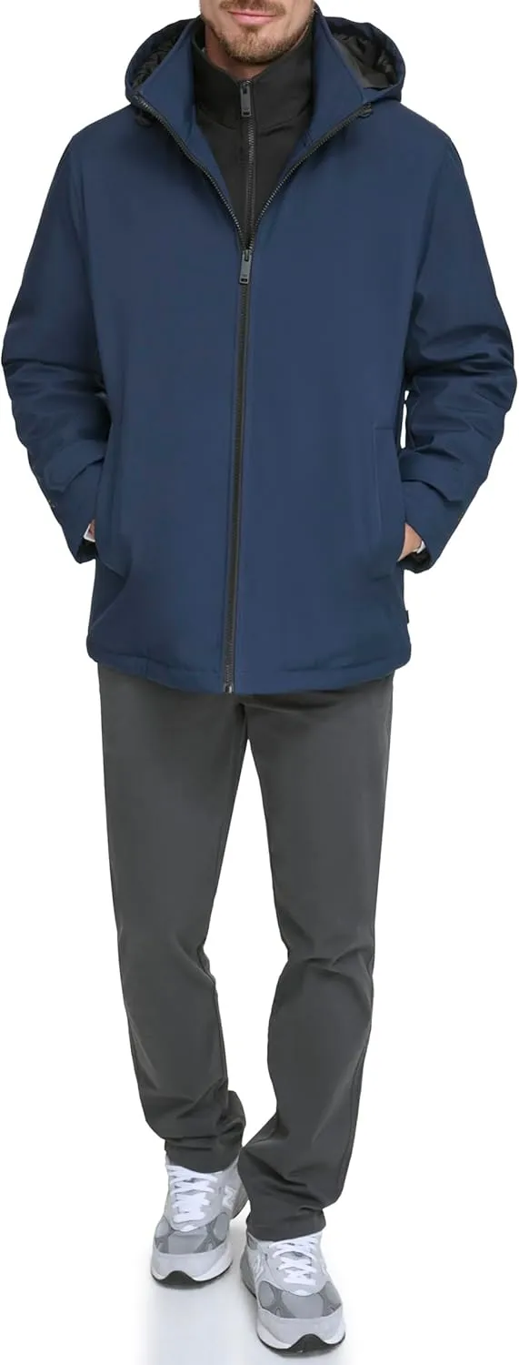 Dockers Men's Dwight Soft Shell Bib Jacket