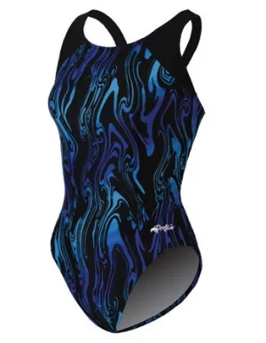 DOLFIN Female Aero Print HP Back One Piece Swimsuit