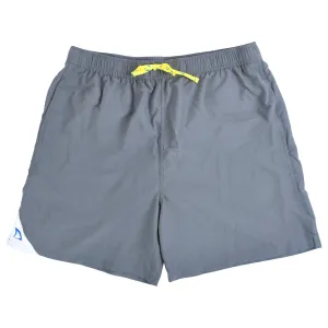 DryFins Men's Swim Trunks with Compression Liner in Smoke Gray