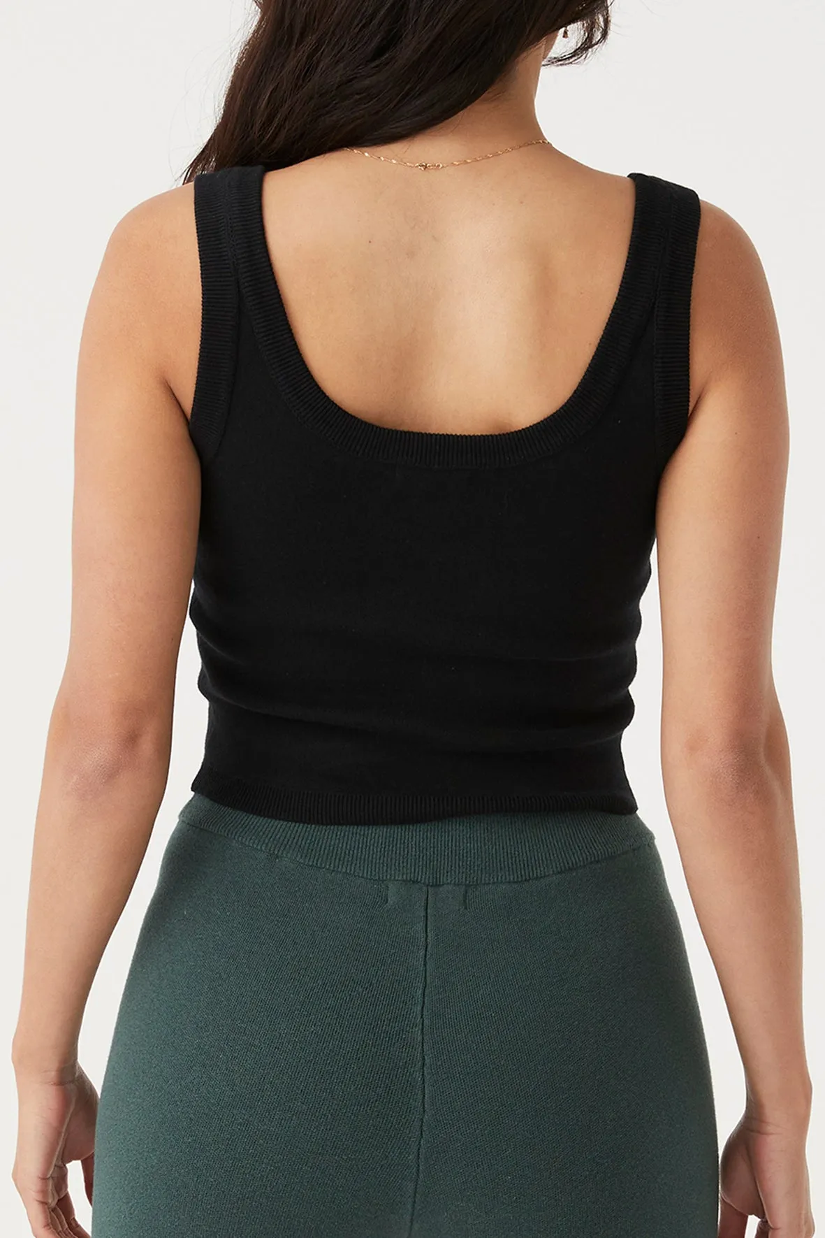 Esta Organic Cotton Tank - Black