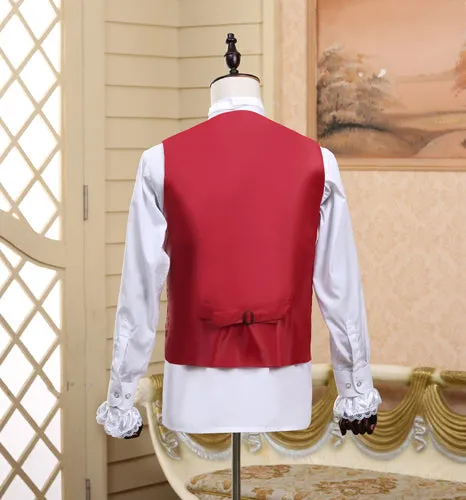 Fabulous Five Pieces Set Europe Court Style Men Costume Suits