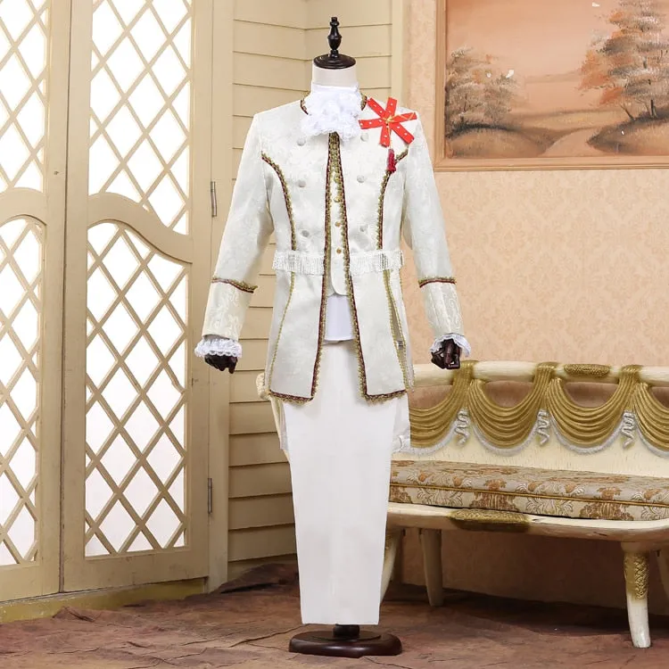Fabulous Five Pieces Set Europe Court Style Men Costume Suits