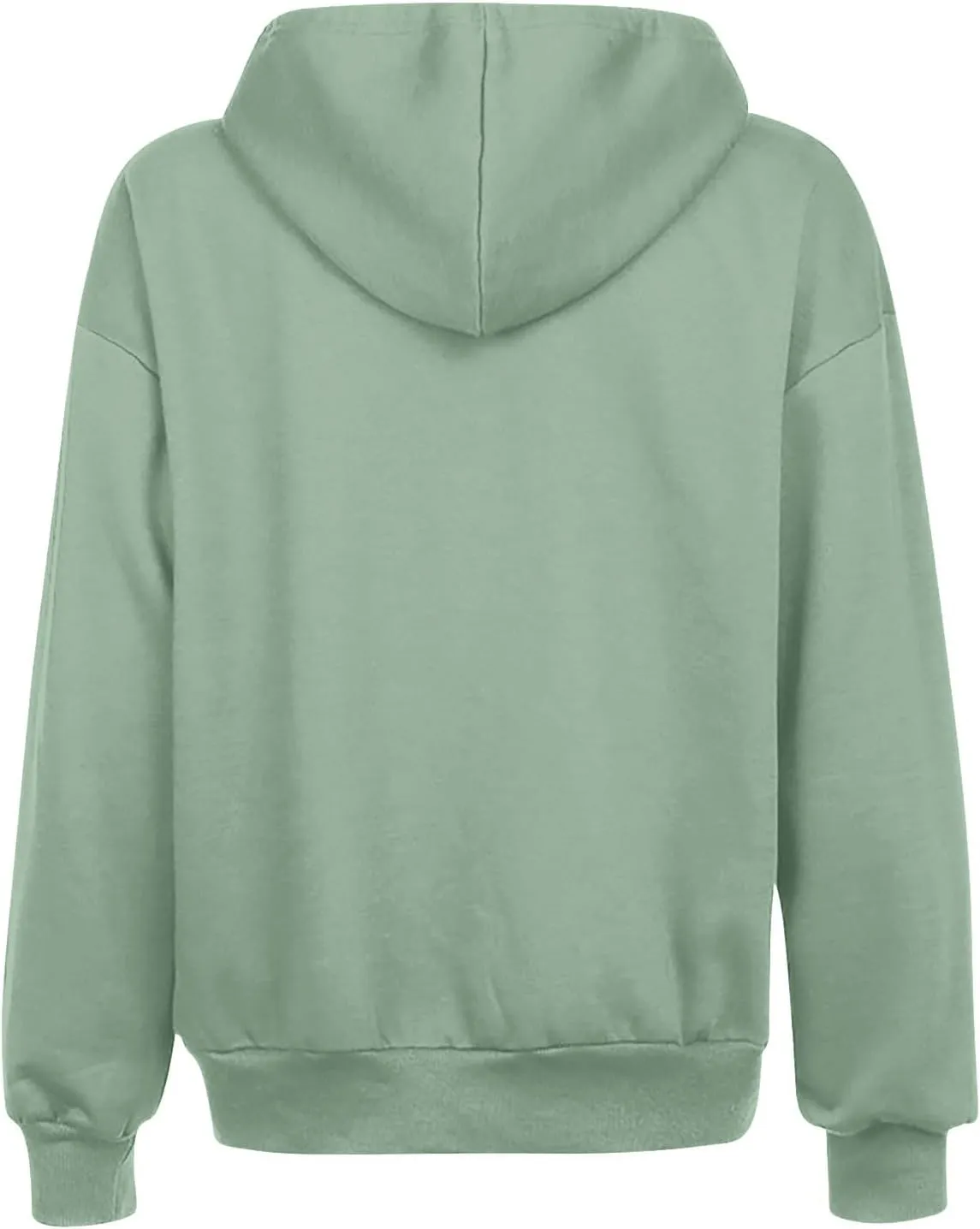 Fashion Hoodies Zipper Oversized Loose Fit Women Long Sleeve Solid Jackets Soft Vintage Sweatshirt with Pocket