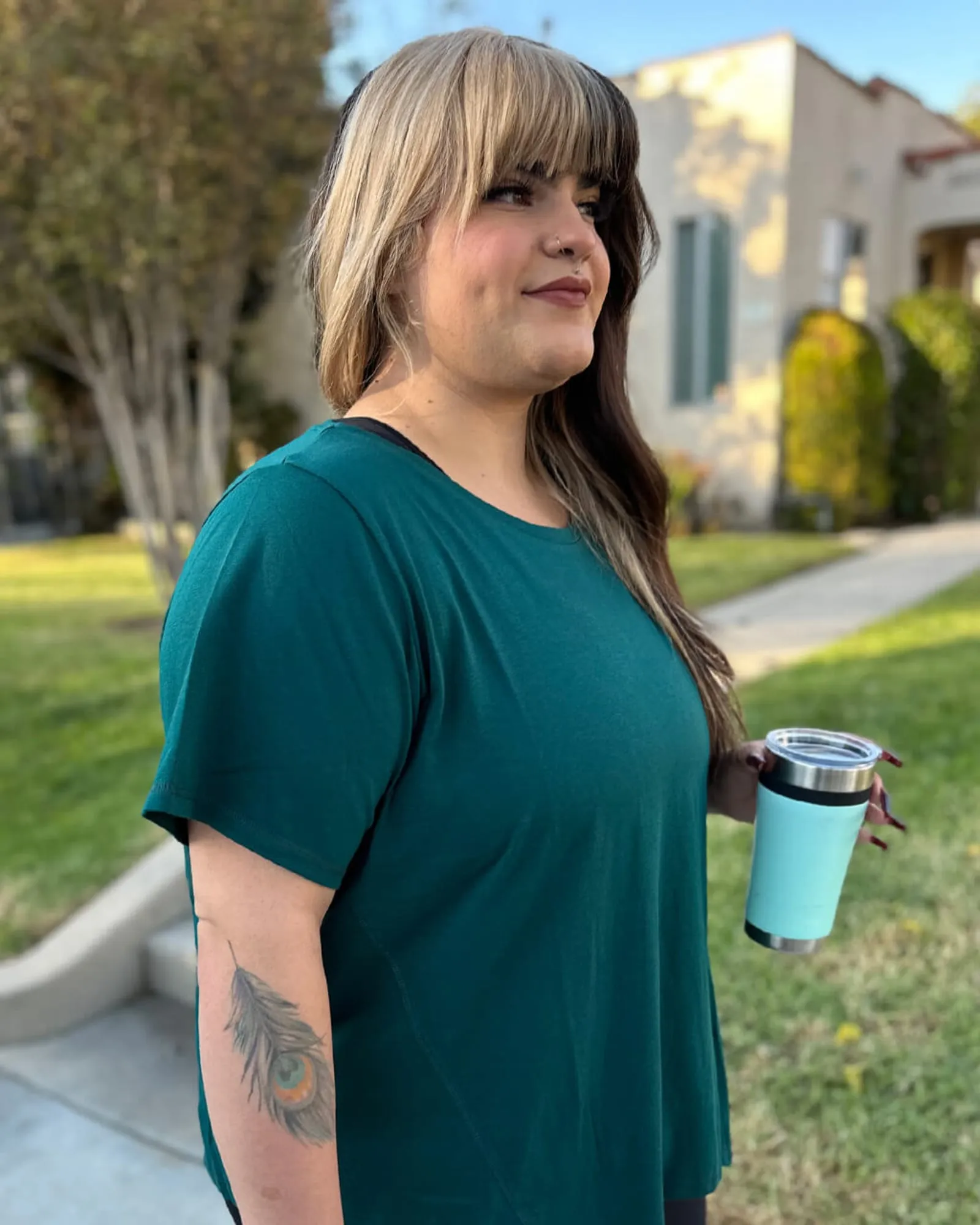 Flow Tee | Forest Green
