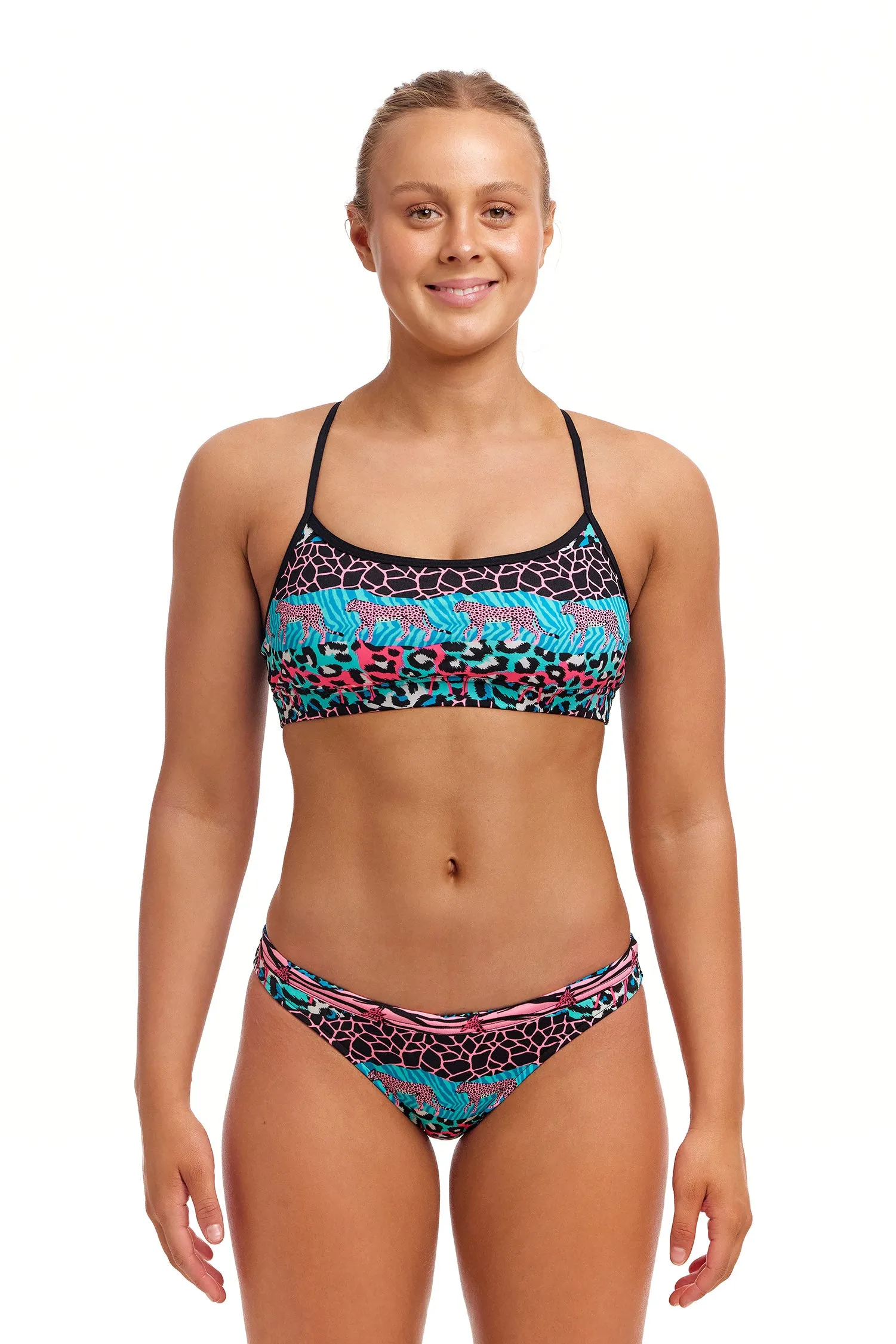 Funkita Wild Things Ladies Swim Crop Top