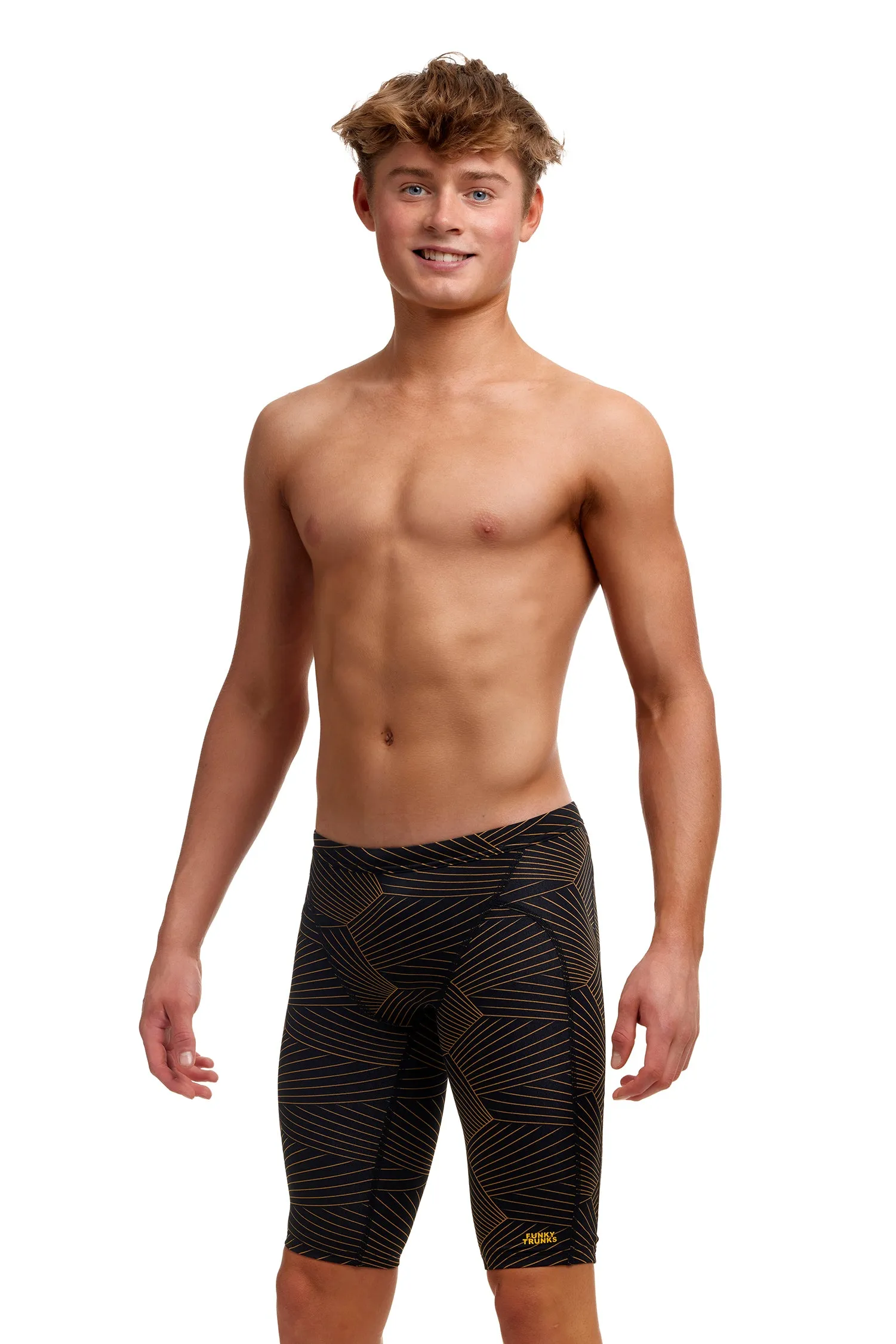 Funky Trunks Boy's Gold Weaver Training Jammers