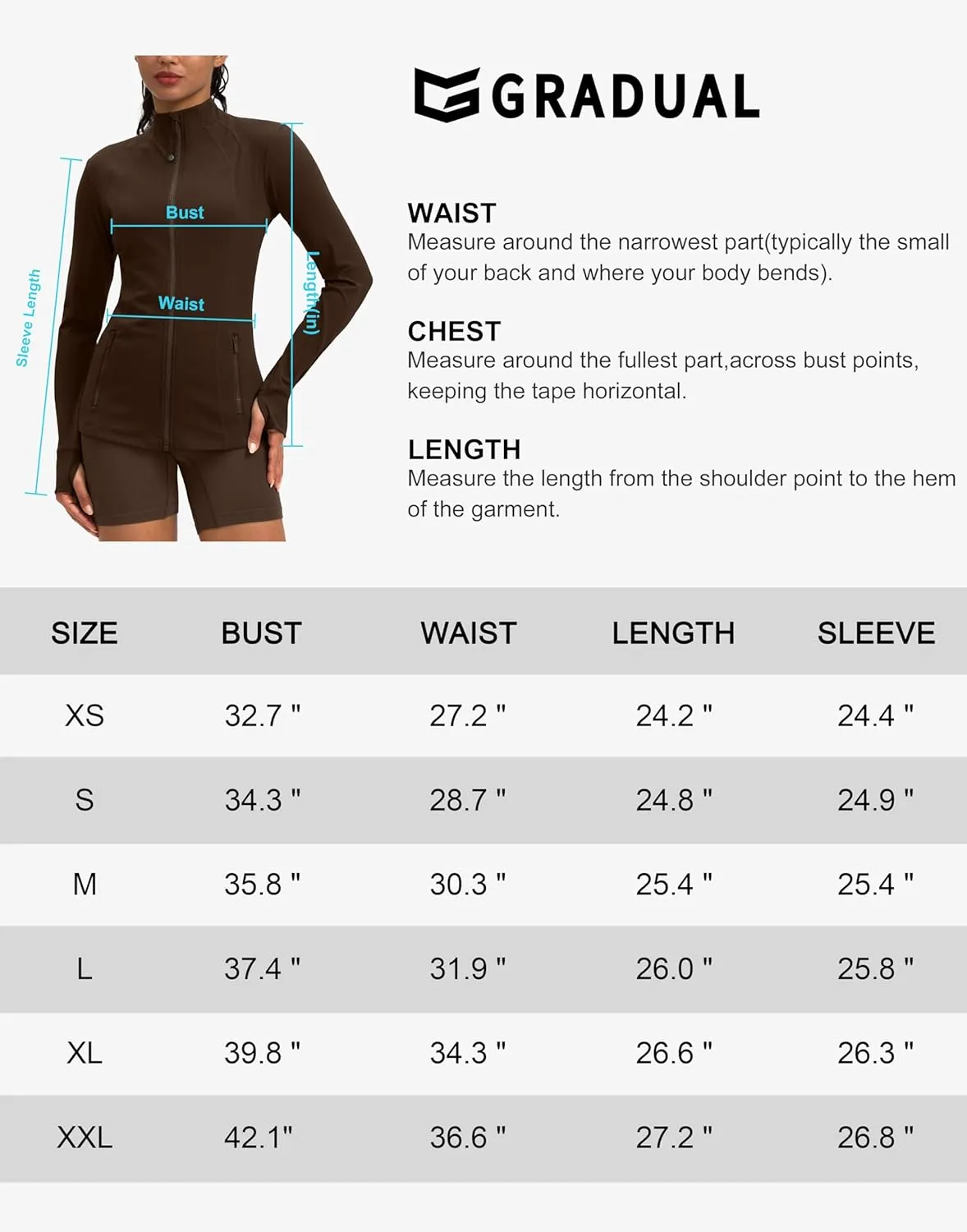 G Gradual Women's Zip Up Workout Jackets with Pockets Slim Fit Cottony Soft Jacket for Running Athletic Yoga