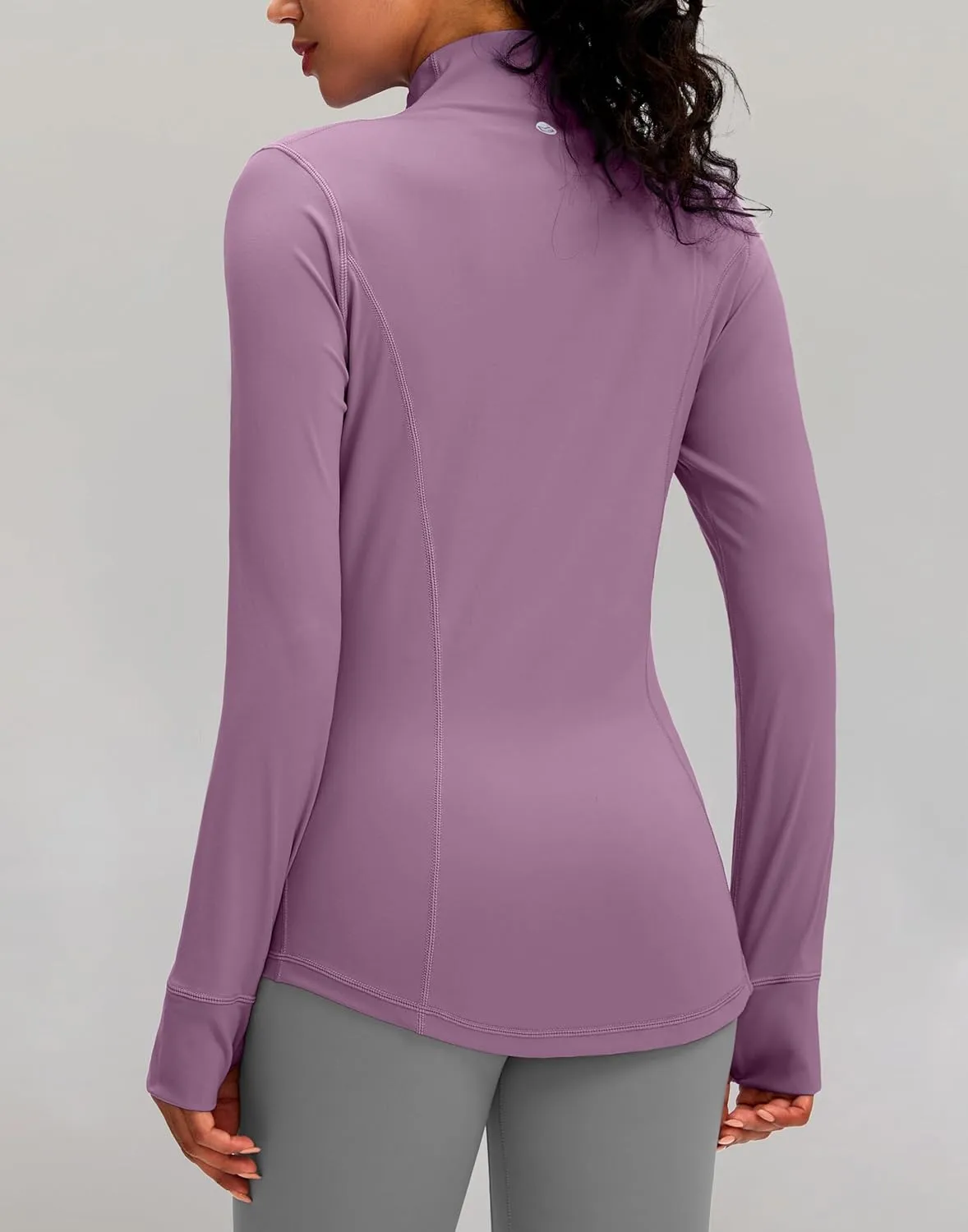G Gradual Women's Zip Up Workout Jackets with Pockets Slim Fit Cottony Soft Jacket for Running Athletic Yoga
