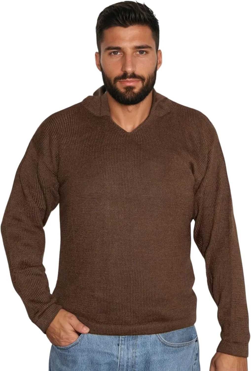 Gamboa Alpaca Hooded Sweater for Men and Women Light and Softness Hoodie Wool Knitted Fall Winter Sweaters
