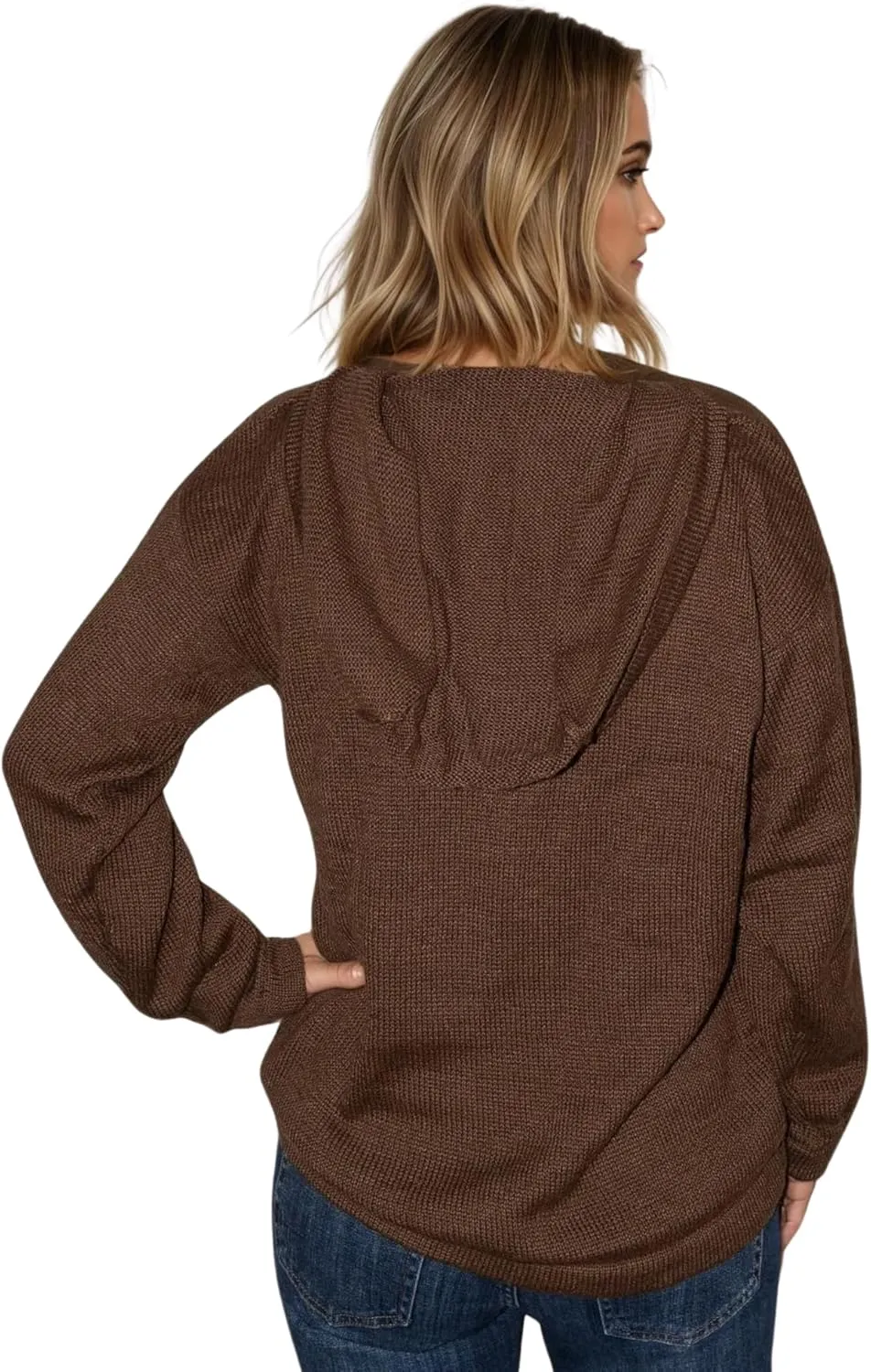 Gamboa Alpaca Hooded Sweater for Men and Women Light and Softness Hoodie Wool Knitted Fall Winter Sweaters