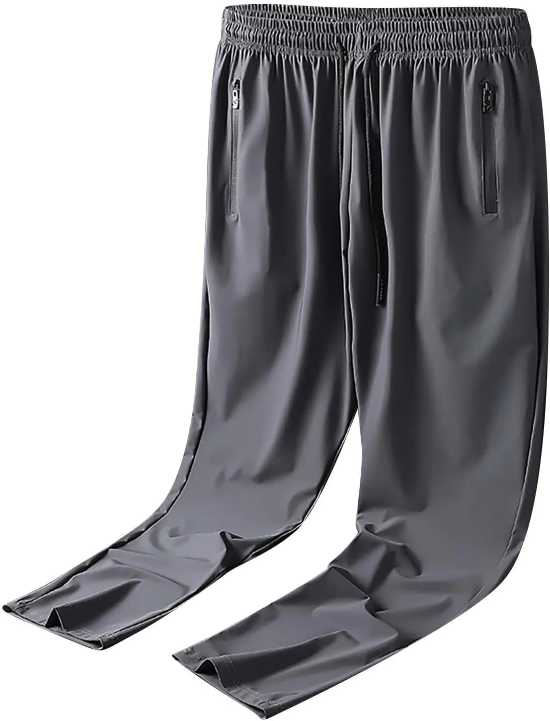 GIERIDUC Mens Joggers Sweatpants Open Bottom Straight Leg Casual Hearm Pants Loose Fit Running Athletic Yoga Pant with Pocket