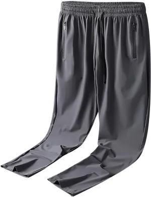 GIERIDUC Mens Joggers Sweatpants Open Bottom Straight Leg Casual Hearm Pants Loose Fit Running Athletic Yoga Pant with Pocket