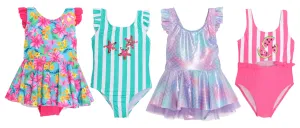 GX-AL00 - Wholesale Little Girl's Swimdresses & One-Piece Swimsuits