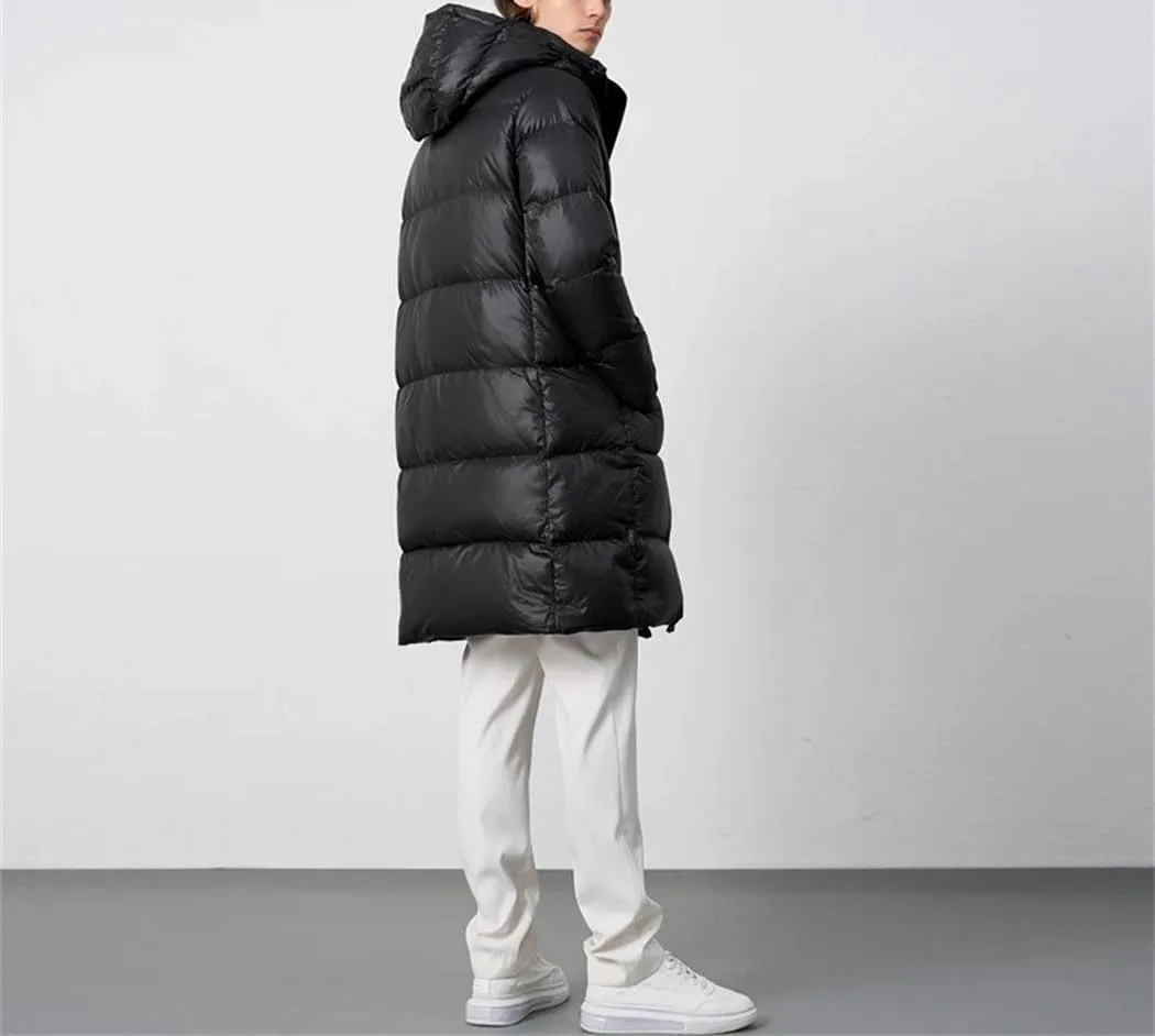 Haitpant Winter Down Coats Women Warm Thick Long Puffer Jacket Portable Outerwear Lady Hooded Down Parka
