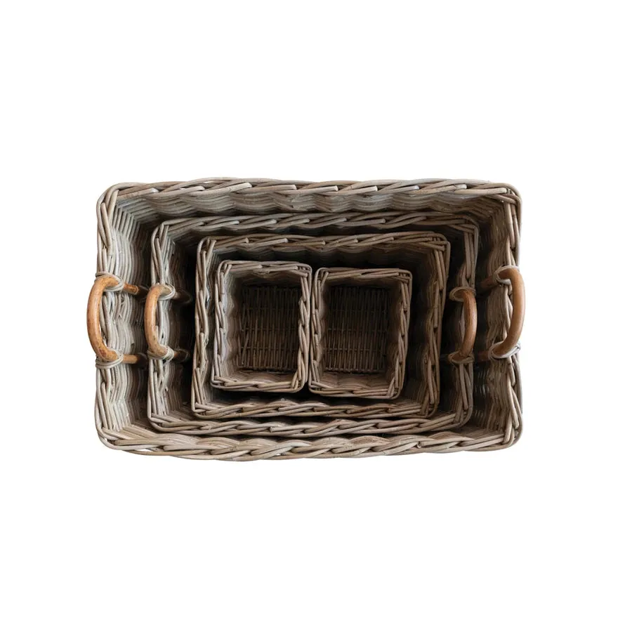 Hand-woven Rattan Trunks