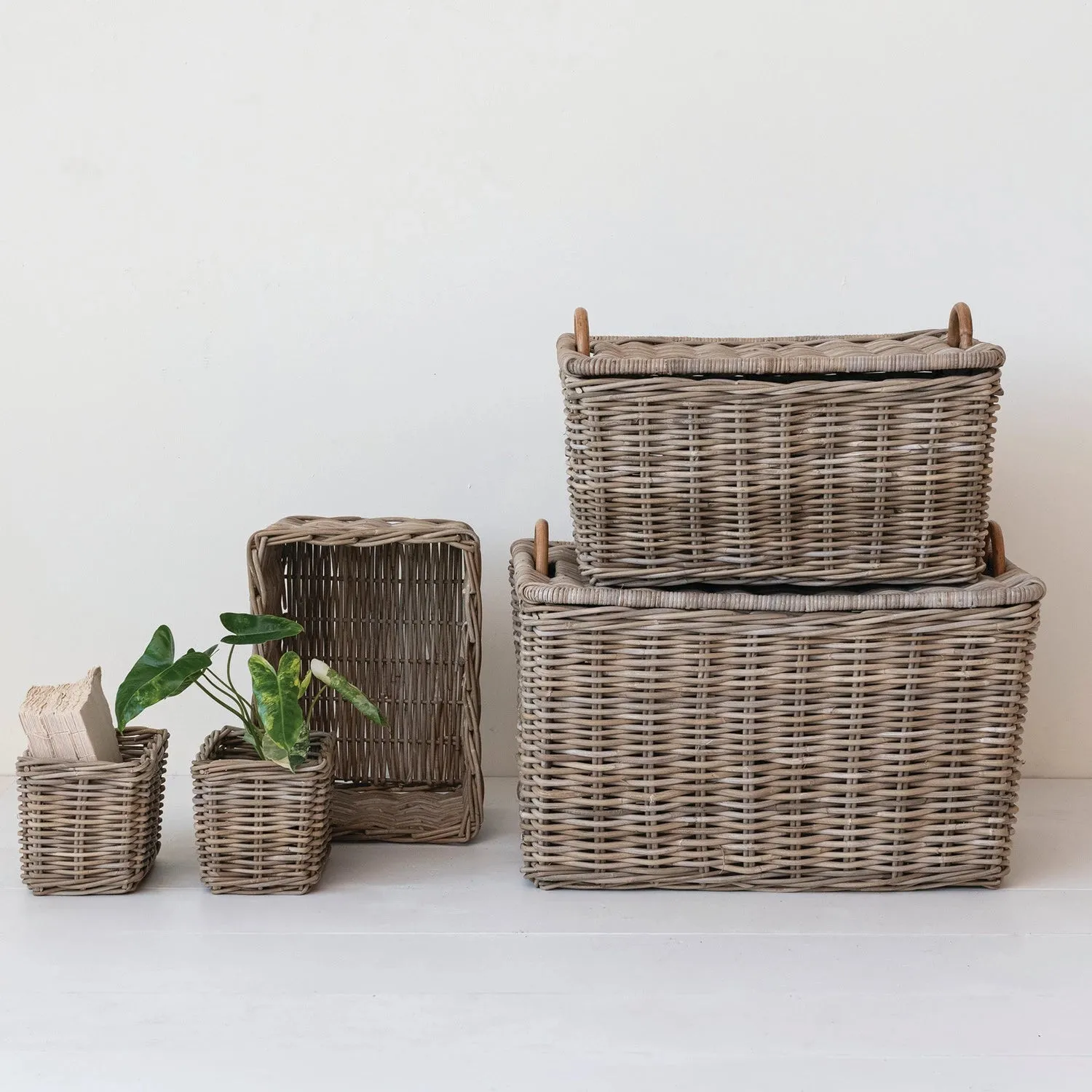 Hand-woven Rattan Trunks