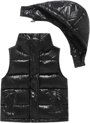 Happy Cherry Boys Girls Down Vest Lightweight Winter Sleeveless Puffer Jacket Water Resistant Wash Free Outerwear Gilet