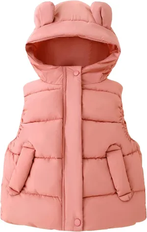 Happy Cherry Kids Boys Girls Puffer Vest Winter Down Sleeveless Jacket Padded Warm Coat