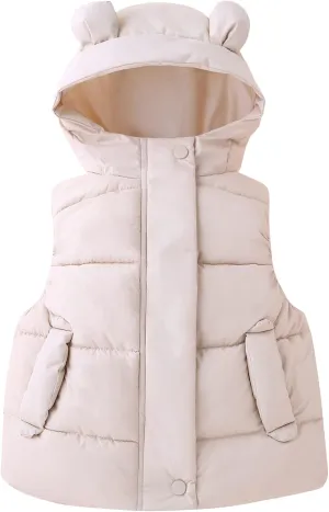Happy Cherry Kids Boys Girls Puffer Vest Winter Down Sleeveless Jacket Padded Warm Coat