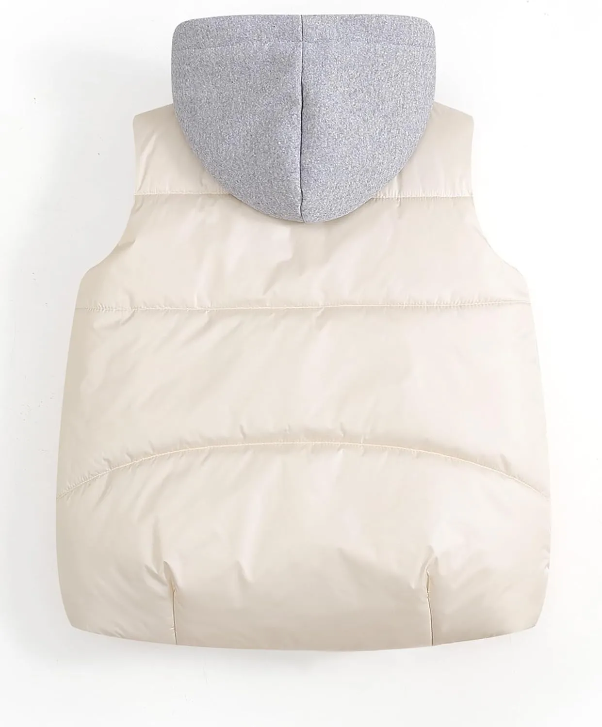 Happy Cherry Kids Puffer Hooded Vest Down Sleeveless Jacket Windproof Coat for Boys Girls 7-13 Years